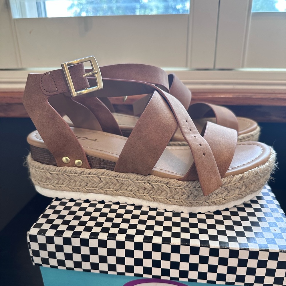 Brown Espadrille Sandals